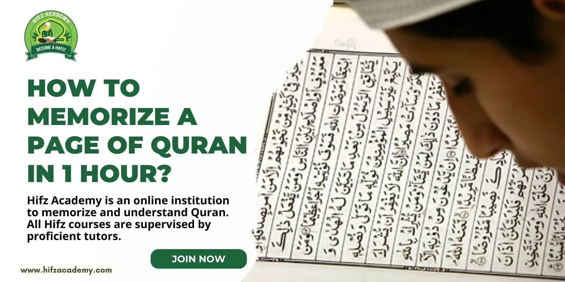 Memorize a Page of Quran in 1 Hour